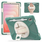 For Samsung Galaxy Tab S11 Case TPU + PC + Silicone Kickstand Anti Drop Tablet Cover