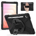 For Samsung Galaxy Tab S11 Case TPU + PC + Silicone Kickstand Anti Drop Tablet Cover