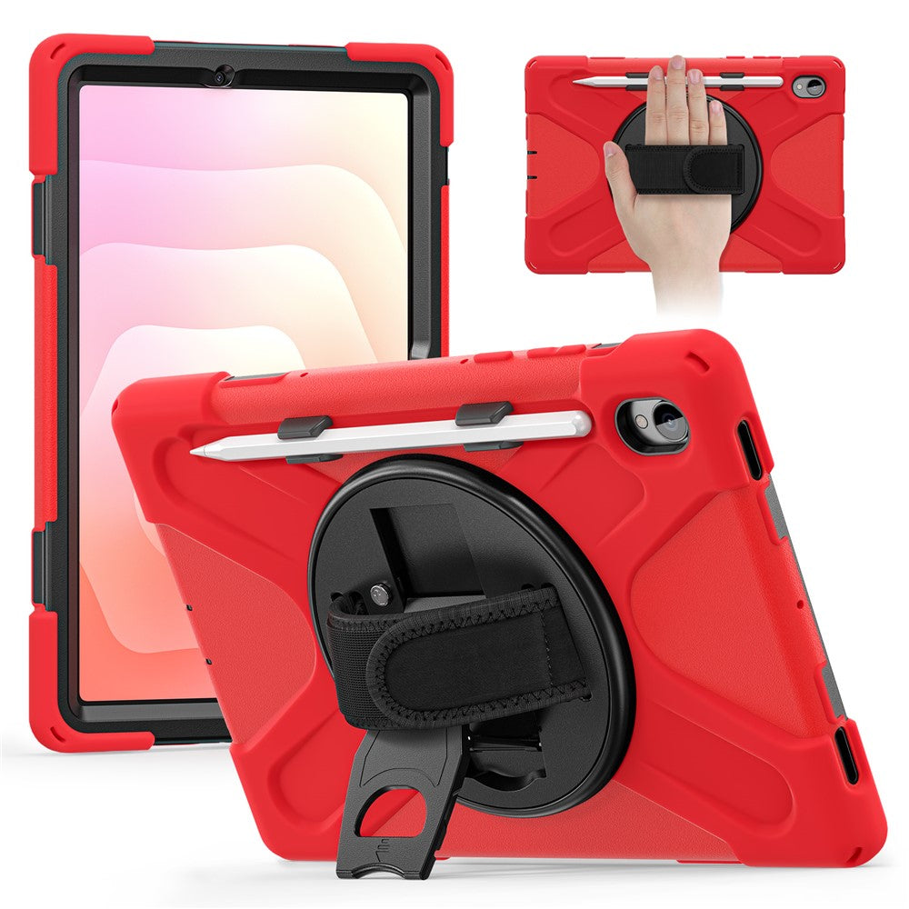 For Samsung Galaxy Tab S11 Case TPU + PC + Silicone Kickstand Anti Drop Tablet Cover