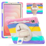 For Samsung Galaxy Tab S11 Case TPU + PC + Silicone Kickstand Anti Drop Tablet Cover