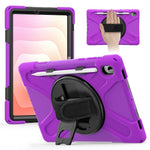 For Samsung Galaxy Tab S11 Case TPU + PC + Silicone Kickstand Anti Drop Tablet Cover