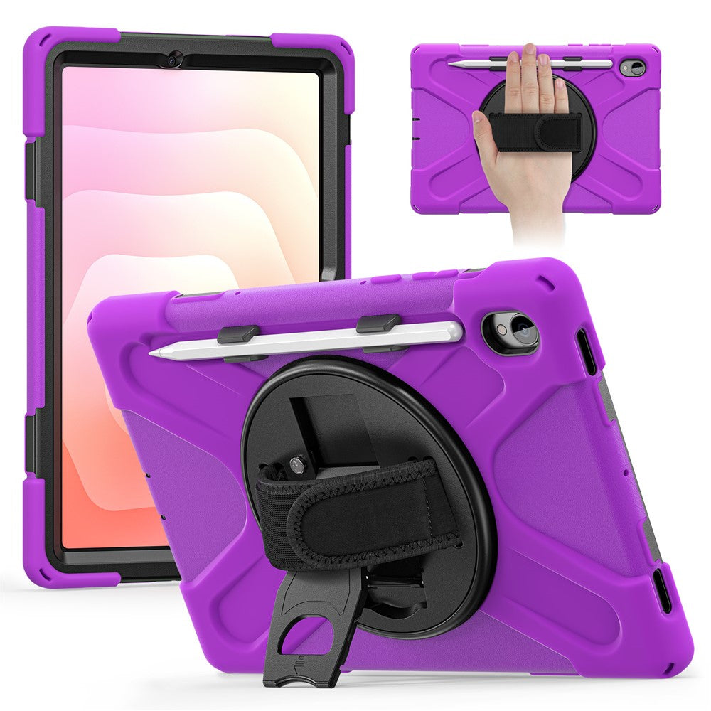 For Samsung Galaxy Tab S11 Case TPU + PC + Silicone Kickstand Anti Drop Tablet Cover