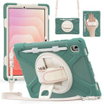 Til Samsung Galaxy Tab S11 Kickstand Cover TPU PC Silikone Tablet Cover med skulderrem