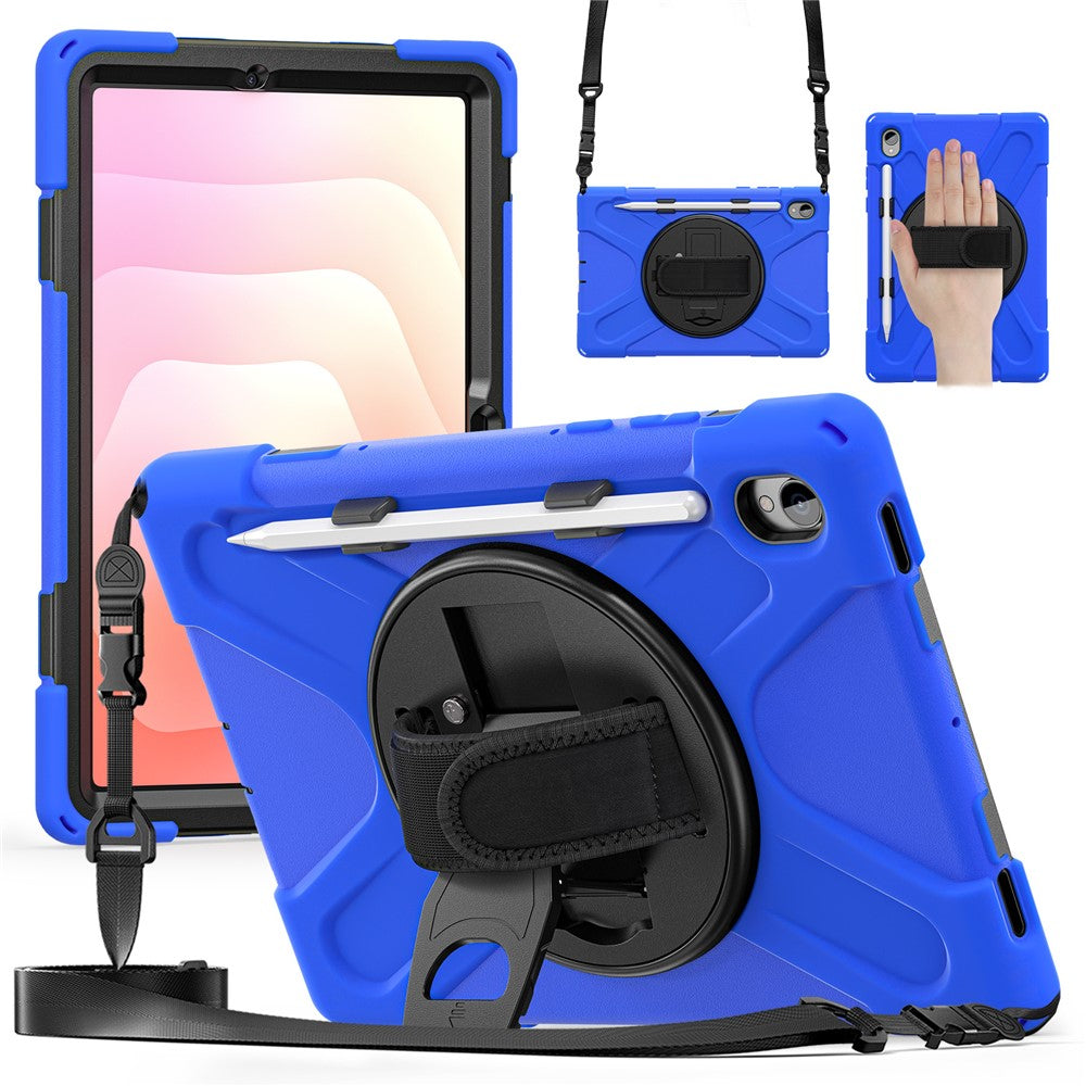 Til Samsung Galaxy Tab S11 Kickstand Cover TPU PC Silikone Tablet Cover med skulderrem