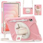 Til Samsung Galaxy Tab S11 Kickstand Cover TPU PC Silikone Tablet Cover med skulderrem