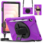 Til Samsung Galaxy Tab S11 Kickstand Cover TPU PC Silikone Tablet Cover med skulderrem