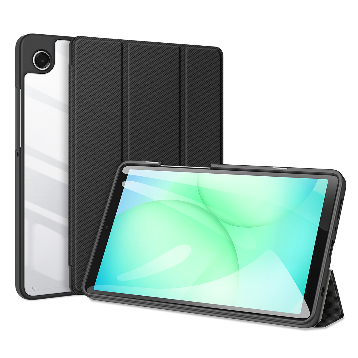 DUX DUCIS Til Samsung Galaxy Tab A9 / Galaxy Tab A11 Cover, TOBY Series Trefløjet Stand PU Læder Tablet Cover