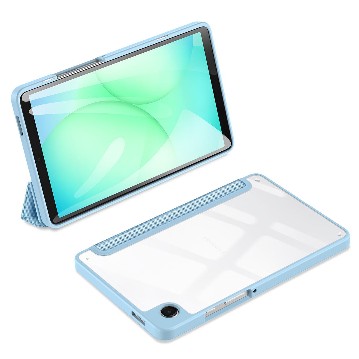 DUX DUCIS Til Samsung Galaxy Tab A9 / Galaxy Tab A11 Cover, TOBY Series Trefløjet Stand PU Læder Tablet Cover