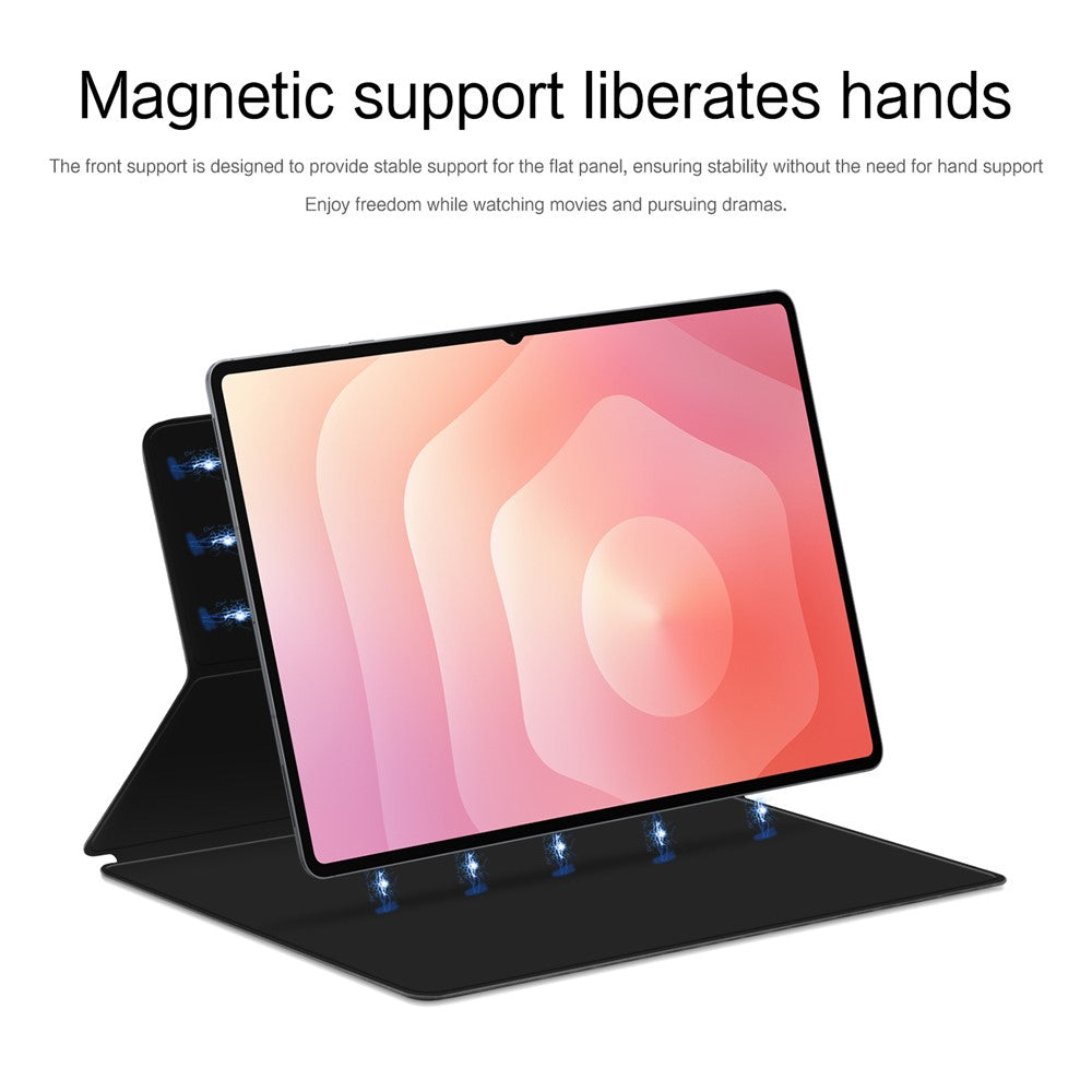 Til Samsung Galaxy Tab S11 Ultra Cover Stativ Magnetisk Læder Tablet Cover med Automatisk Sleep / Wake