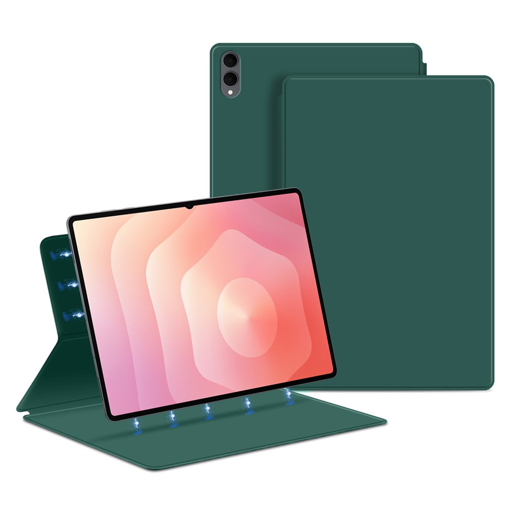 Til Samsung Galaxy Tab S11 Ultra Cover Stativ Magnetisk Læder Tablet Cover med Automatisk Sleep / Wake