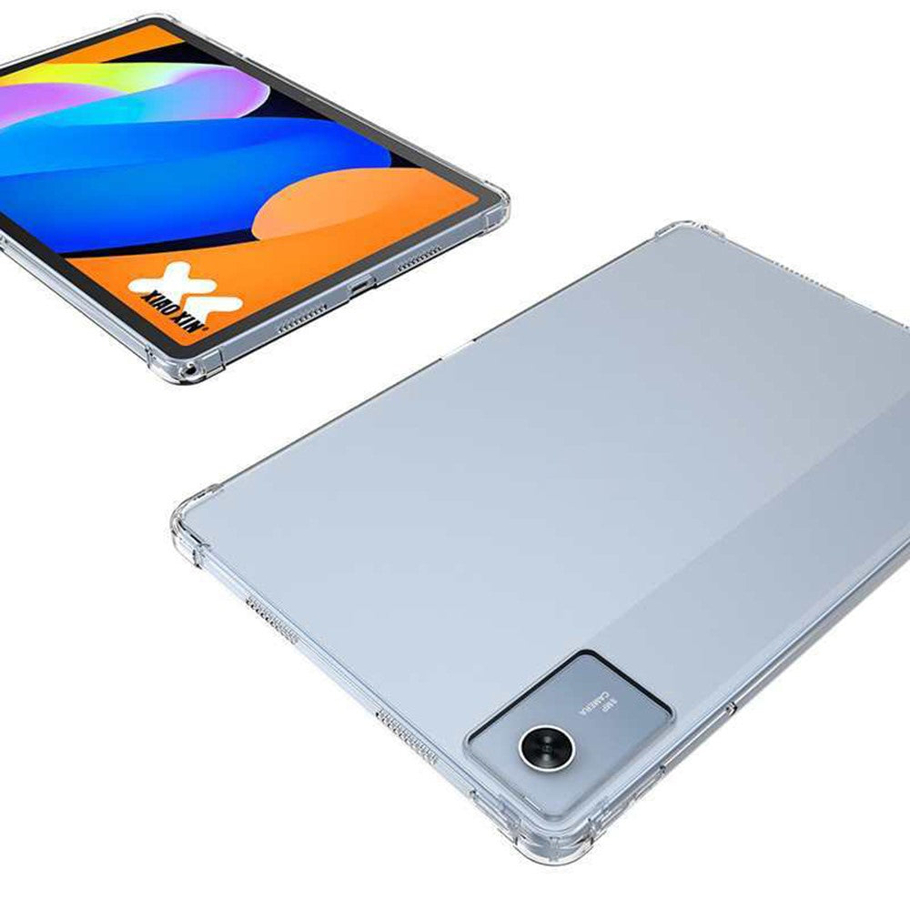 Lenovo Tab M11-skal, fallsäkert TPU-skal, genomskinligt surfplatteskydd + skärmfilm i härdat glas
