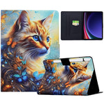 Leather Case for Samsung Galaxy Tab S10 Lite / S10 FE / S9 FE / S9 Pattern Painting Card Slots Stand Tablet Cover with Auto Sleep / Wake