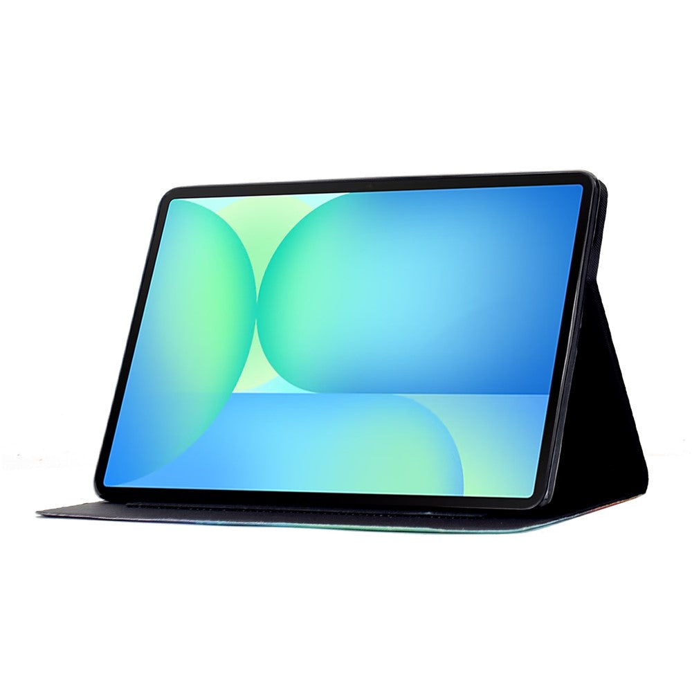 For Samsung Galaxy Tab S10 FE+ Case Colorful Pattern Painting Card Slots Stand Leather Tablet Cover with Auto Sleep  /  Wake