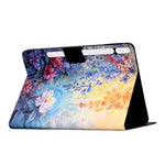 For Samsung Galaxy Tab S10 FE+ Case Colorful Pattern Painting Card Slots Stand Leather Tablet Cover with Auto Sleep  /  Wake