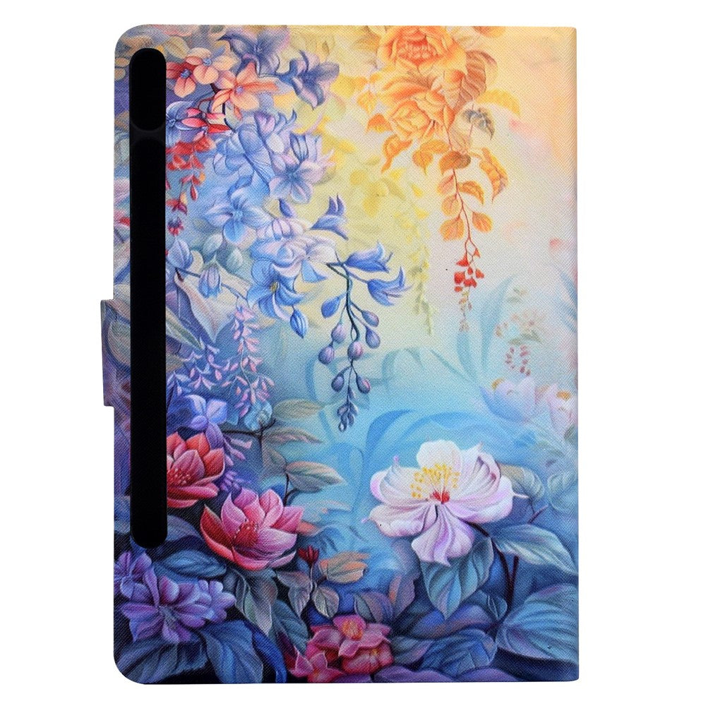 For Samsung Galaxy Tab S10 FE+ Case Colorful Pattern Painting Card Slots Stand Leather Tablet Cover with Auto Sleep  /  Wake