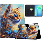 For Samsung Galaxy Tab S10 FE+ Case Colorful Pattern Painting Card Slots Stand Leather Tablet Cover with Auto Sleep  /  Wake