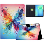 For Samsung Galaxy Tab S10 FE+ Case Colorful Pattern Painting Card Slots Stand Leather Tablet Cover with Auto Sleep  /  Wake