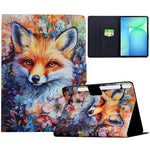 For Samsung Galaxy Tab S10 FE+ Case Colorful Pattern Painting Card Slots Stand Leather Tablet Cover with Auto Sleep  /  Wake