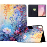 For Lenovo Tab M9 TB-310FU Case Colorful Pattern Painting Card Slots Stand Leather Tablet Cover with Auto Sleep  /  Wake