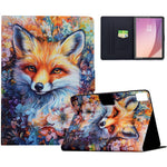 For Lenovo Tab M9 TB-310FU Case Colorful Pattern Painting Card Slots Stand Leather Tablet Cover with Auto Sleep  /  Wake