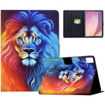 For Lenovo Tab M9 TB-310FU Case Colorful Pattern Painting Card Slots Stand Leather Tablet Cover with Auto Sleep  /  Wake