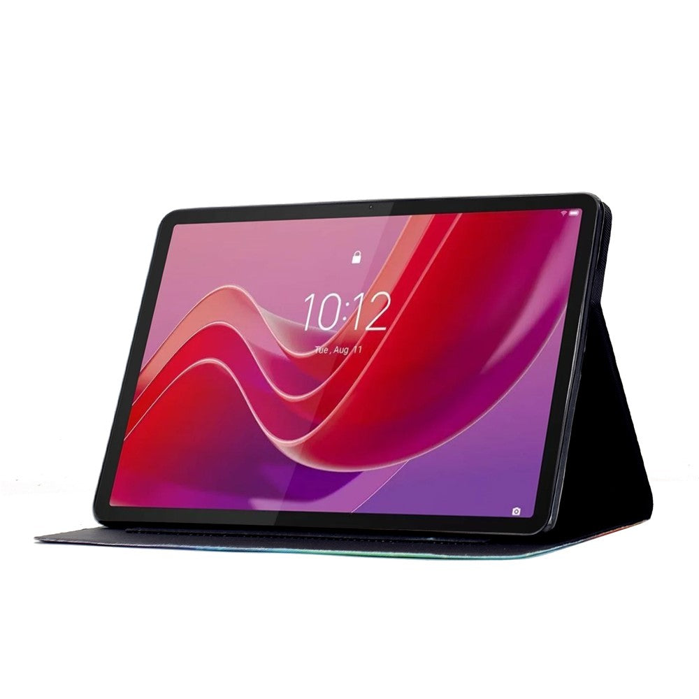 For Lenovo Tab M11  /  Xiaoxin Pad 11 2024 Case Colorful Pattern Painting Card Slots Stand Leather Tablet Cover with Auto Sleep  /  Wake