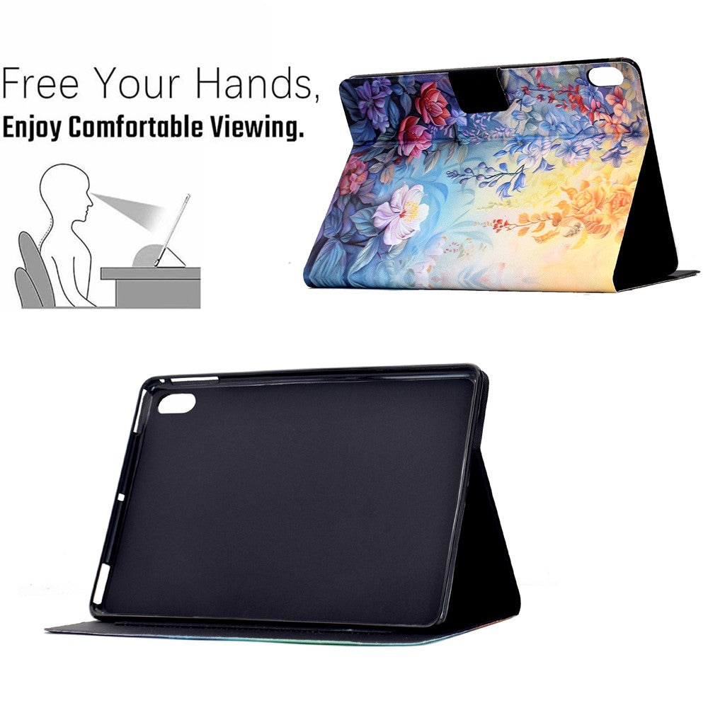 For Xiaomi Redmi Pad 2 11 Case Colorful Pattern Painting Card Slots Stand Leather Tablet Cover with Auto Sleep / Wake