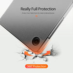 DUX DUCIS For Samsung Galaxy Tab A9 / Galaxy Tab A11 Case  Domo Series Tri-fold Stand PU Leather Tablet Cover