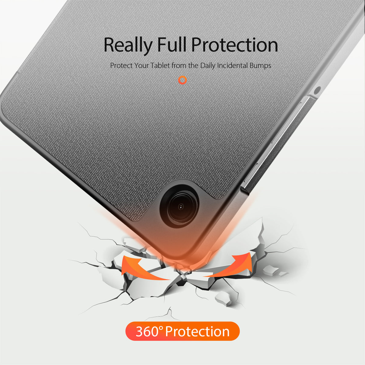 DUX DUCIS For Samsung Galaxy Tab A9 / Galaxy Tab A11 Case  Domo Series Tri-fold Stand PU Leather Tablet Cover