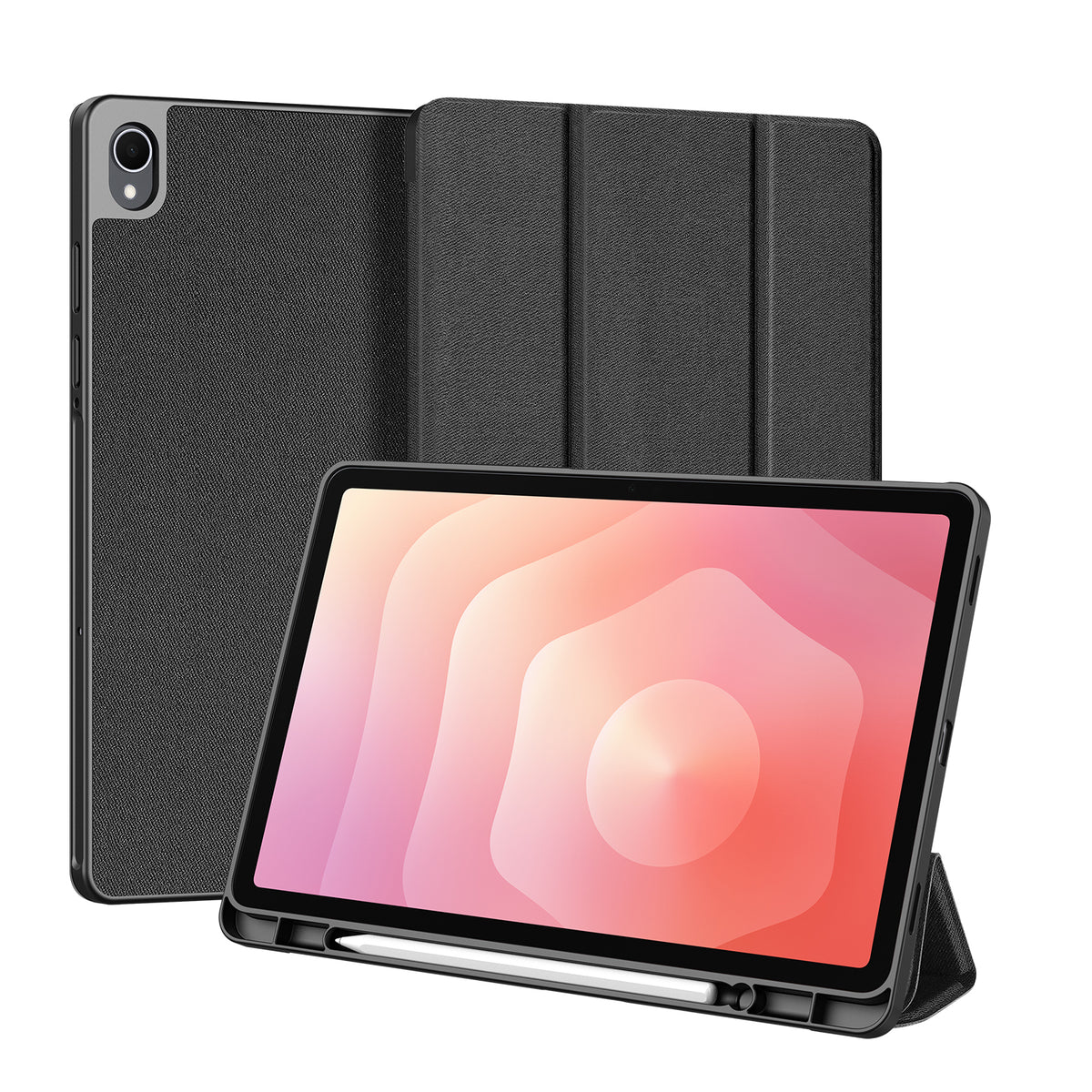 DUX DUCIS For Samsung Galaxy Tab S11 Case  Domo Series Tri-fold Stand PU Leather Tablet Cover