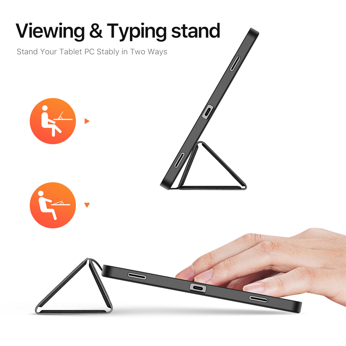 DUX DUCIS For Samsung Galaxy Tab S11 Case  Domo Series Tri-fold Stand PU Leather Tablet Cover
