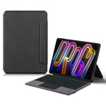 For Lenovo Xiaoxin Pad Pro GT Leather Case + Touchpad Bluetooth-Compatible Keyboard with Backlit