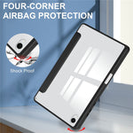 For Samsung Galaxy Tab S11 Case Clear Acrylic Leather Tablet Cover Support Auto Sleep   /   Wake