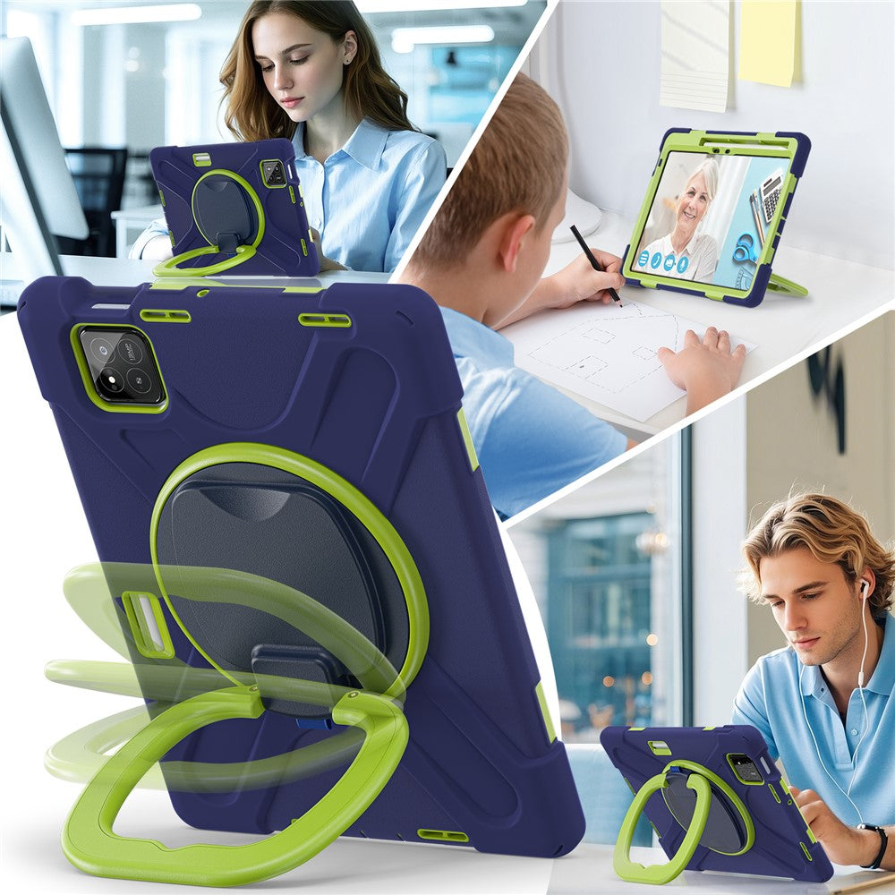 Tablet Case for Xiaomi Pad 8 Pro / Pad 8 / Pad 7 Pro / Pad 7 TPU + PC + Silicone Cover Swivel Kickstand Handle Grip