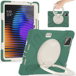 Tablet Case for Xiaomi Pad 8 Pro / Pad 8 / Pad 7 Pro / Pad 7 TPU + PC + Silicone Cover Swivel Kickstand Handle Grip