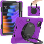 Tablet Case for Xiaomi Pad 8 Pro / Pad 8 / Pad 7 Pro / Pad 7 TPU + PC + Silicone Cover Swivel Kickstand Handle Grip