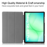 Til Samsung Galaxy Tab A11+ / A9+ Etui Anti-Drop Læderstander Tablet Cover