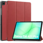 Til Samsung Galaxy Tab A11+ / A9+ Etui Anti-Drop Læderstander Tablet Cover