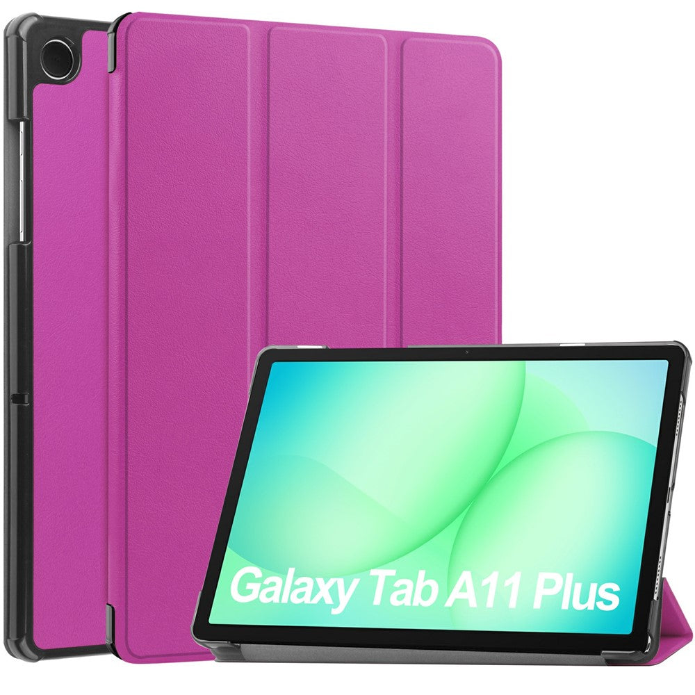 Til Samsung Galaxy Tab A11+ / A9+ Etui Anti-Drop Læderstander Tablet Cover