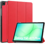 Til Samsung Galaxy Tab A11+ / A9+ Etui Anti-Drop Læderstander Tablet Cover