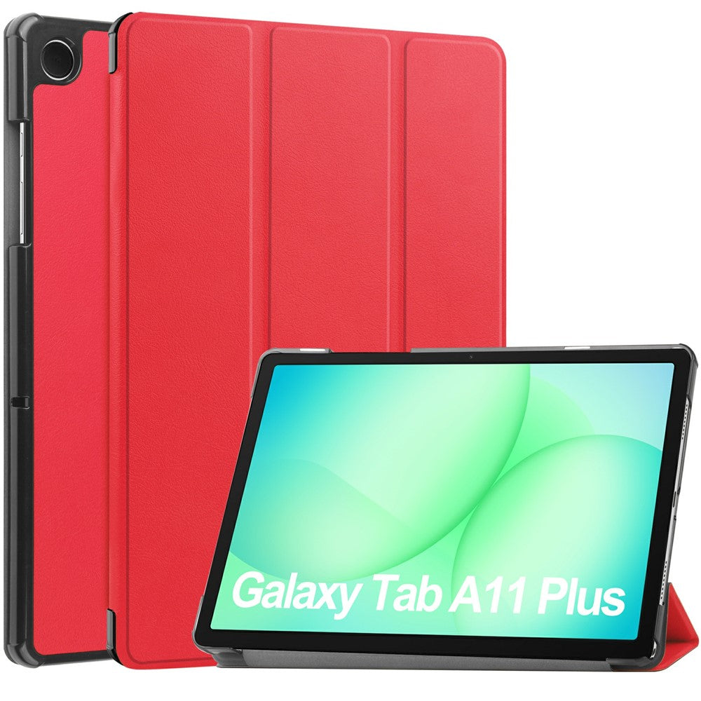 Til Samsung Galaxy Tab A11+ / A9+ Etui Anti-Drop Læderstander Tablet Cover