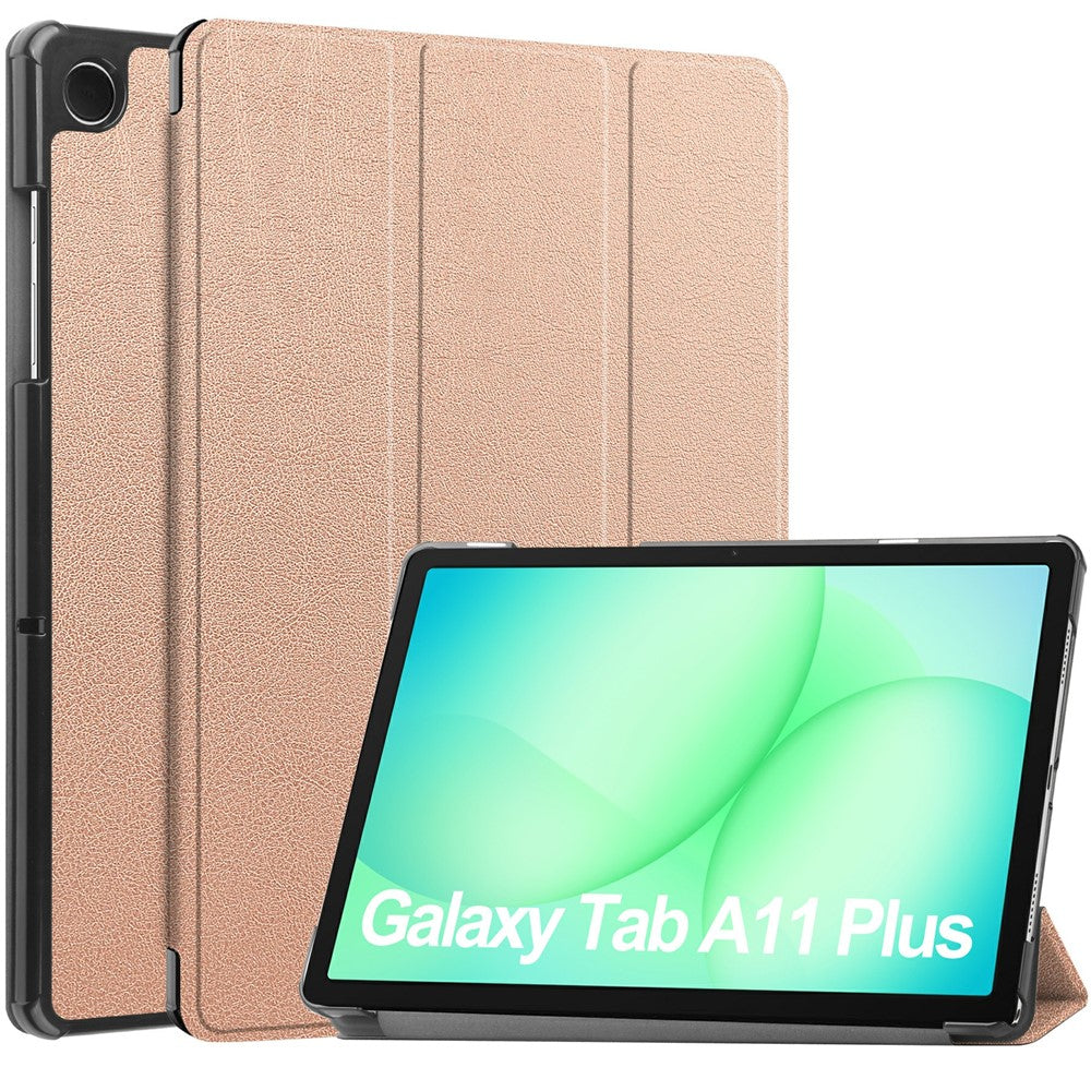 Til Samsung Galaxy Tab A11+ / A9+ Etui Anti-Drop Læderstander Tablet Cover