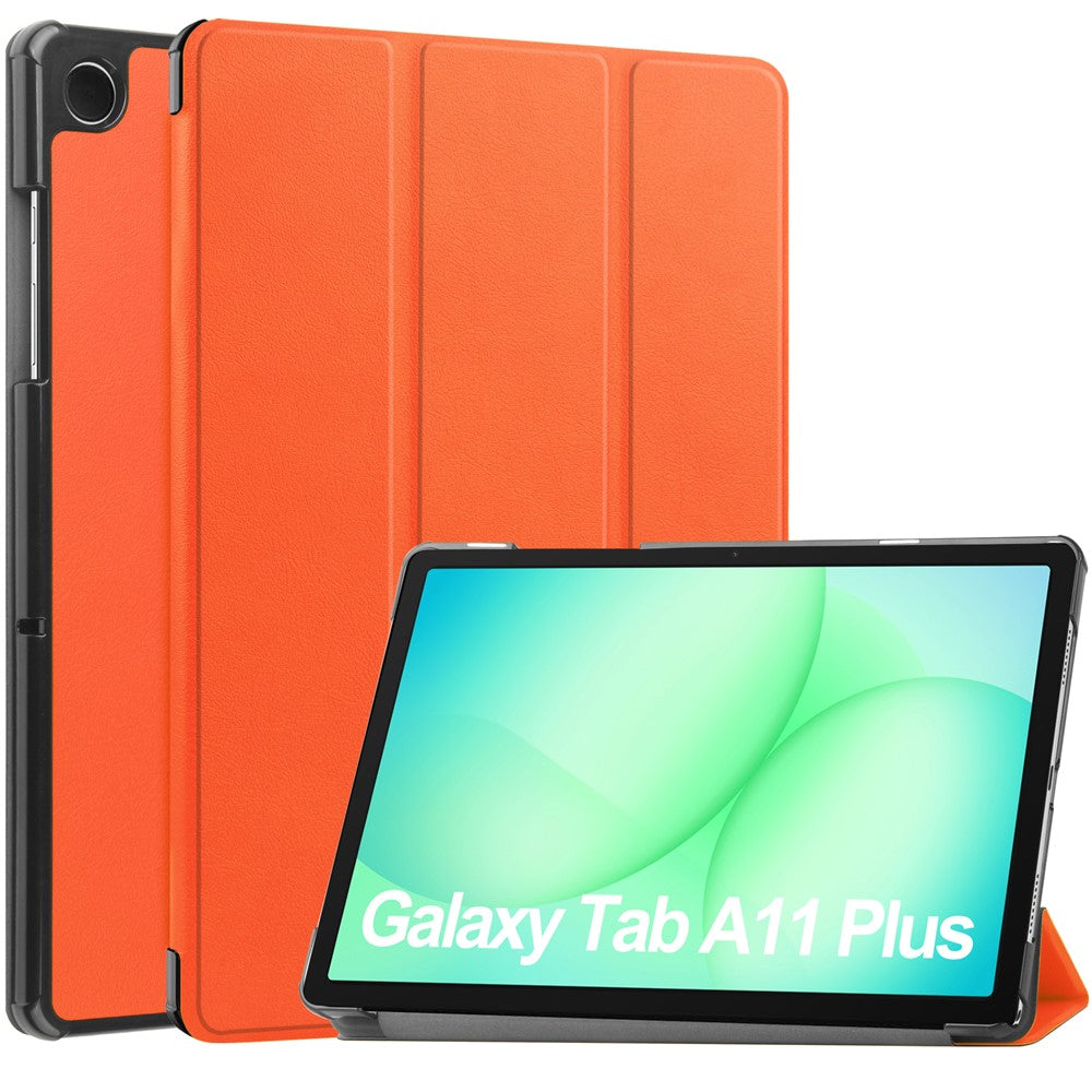 Til Samsung Galaxy Tab A11+ / A9+ Etui Anti-Drop Læderstander Tablet Cover