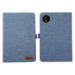 For Huawei MatePad Mini Case with Stand Card Holder Cloth Texture Leather Tablet Cover