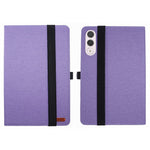 For Lenovo Yoga Tab 11.1 / Xiaoxin Pad Pro GT Case with Stand Card Holder Cloth Texture Leather Tablet Cover