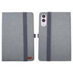 For Lenovo Yoga Tab 11.1 / Xiaoxin Pad Pro GT Case with Stand Card Holder Cloth Texture Leather Tablet Cover