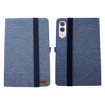For Lenovo Yoga Tab 11.1 / Xiaoxin Pad Pro GT Case with Stand Card Holder Cloth Texture Leather Tablet Cover