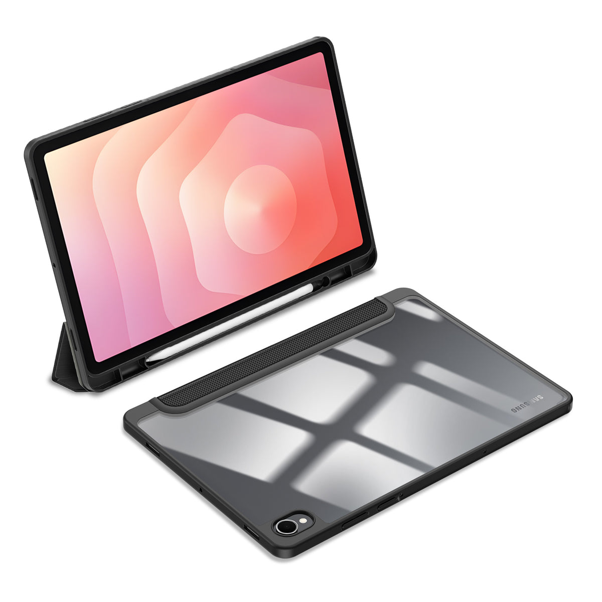DUX DUCIS For Samsung Galaxy Tab S11 Case  TOBY Series Tri-fold Stand PU Leather Tablet Cover