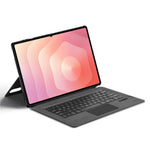 Til Samsung Galaxy Tab S11 Ultra læderetui + touchpad Bluetooth-kompatibelt tastatur (uden baggrundsbelysning)