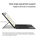 Til Samsung Galaxy Tab S11 Ultra læderetui + touchpad Bluetooth-kompatibelt tastatur (uden baggrundsbelysning)